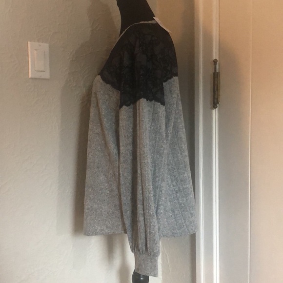 Ladies Maurices Black and Grey Long Sleeve Top - Size XXL - Picture 3 of 7